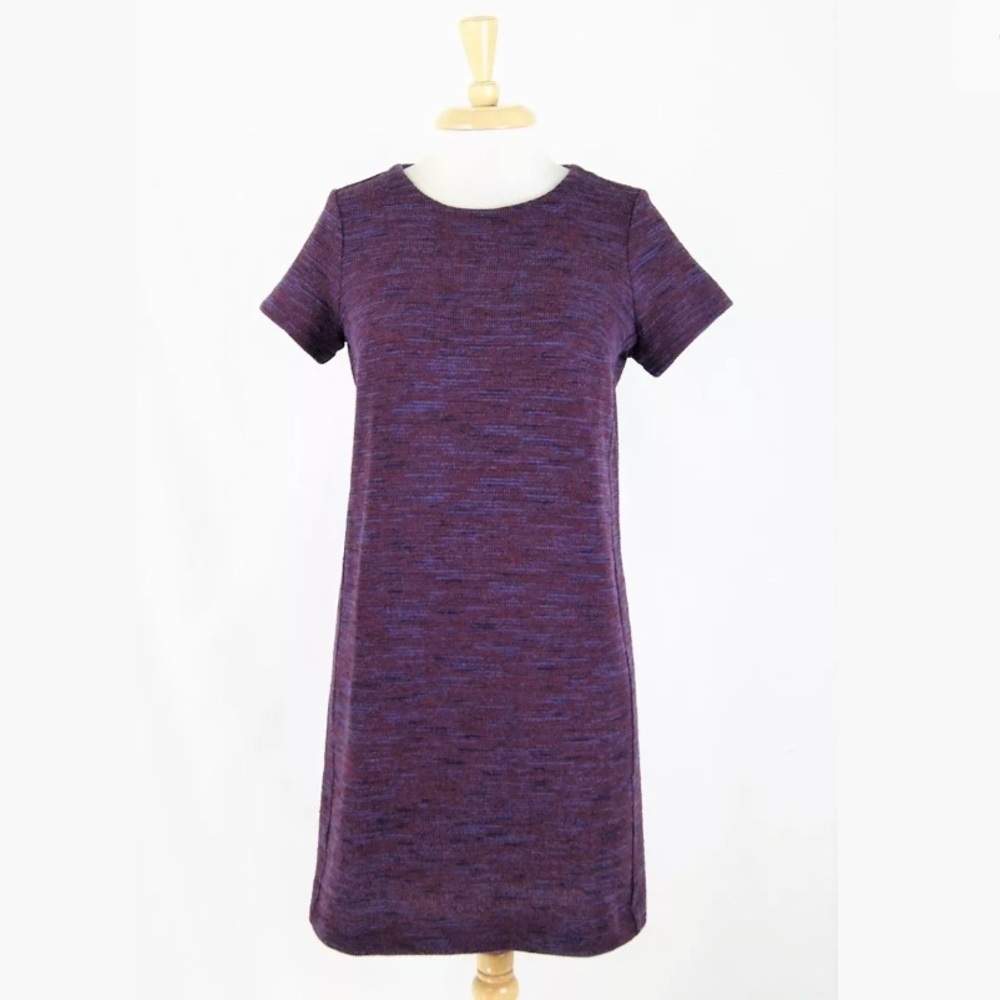 Ann Taylor LOFT Marled Knit Stretch Shift Dress MP